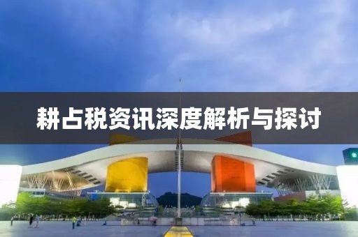 耕占税资讯深度解析与探讨