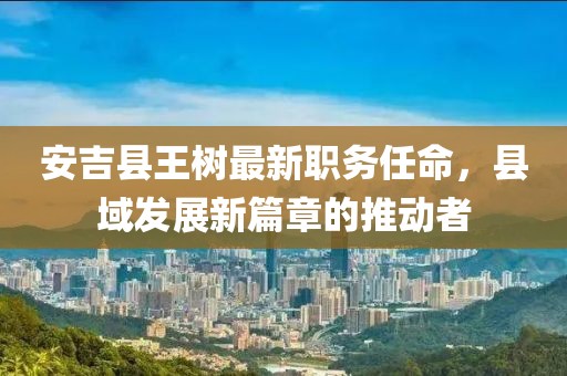 安吉县王树最新职务任命，县域发展新篇章的推动者