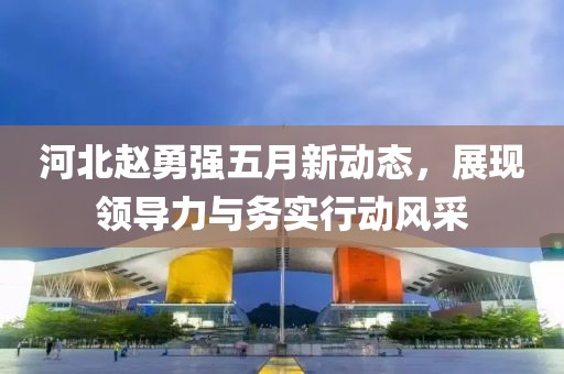 河北赵勇强五月新动态，展现领导力与务实行动风采