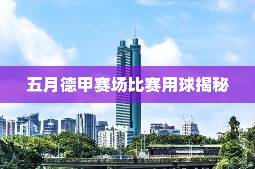 五月德甲赛场比赛用球揭秘