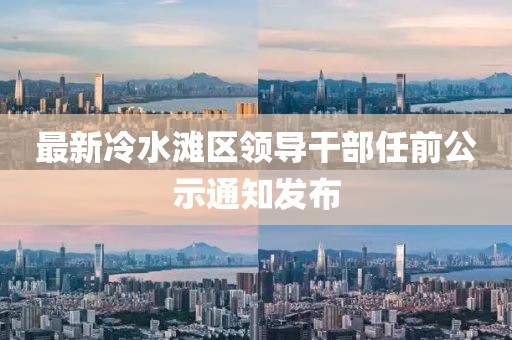 最新冷水滩区领导干部任前公示通知发布