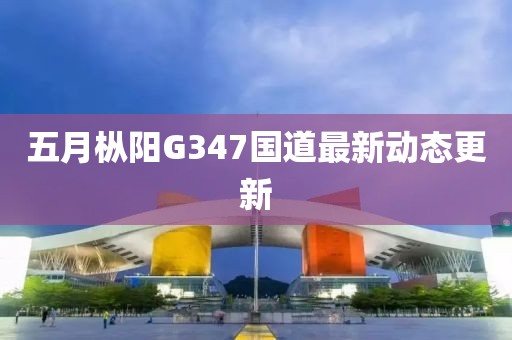 五月枞阳G347国道最新动态更新