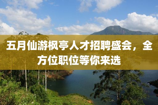五月仙游枫亭人才招聘盛会，全方位职位等你来选
