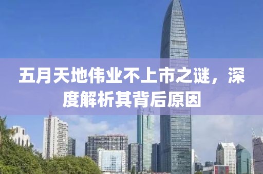 五月天地伟业不上市之谜，深度解析其背后原因