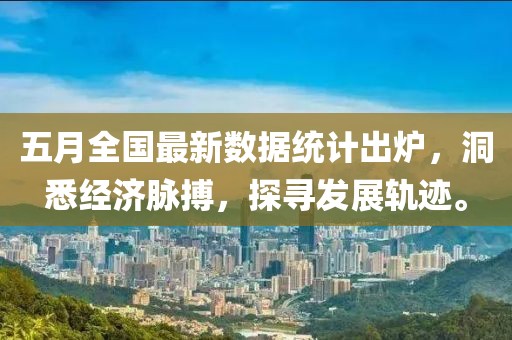 五月全国最新数据统计出炉，洞悉经济脉搏，探寻发展轨迹。