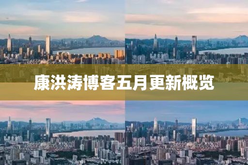 康洪涛博客五月更新概览