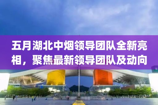 五月湖北中烟领导团队全新亮相，聚焦最新领导团队及动向