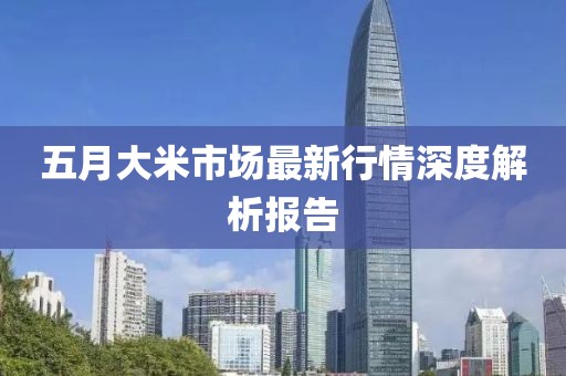 五月大米市场最新行情深度解析报告