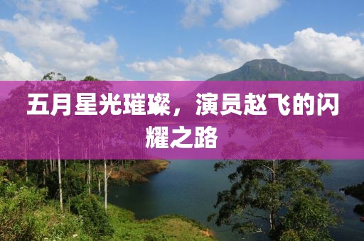 五月星光璀璨，演员赵飞的闪耀之路
