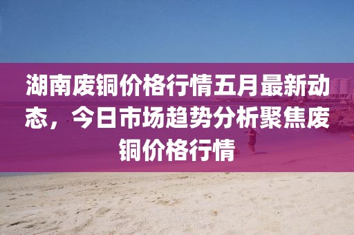 湖南废铜价格行情五月最新动态，今日市场趋势分析聚焦废铜价格行情