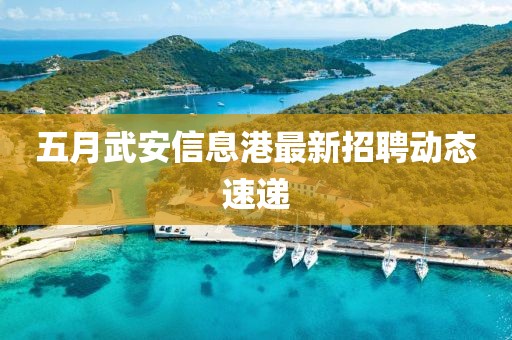 五月武安信息港最新招聘动态速递