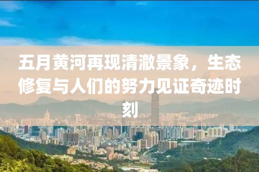 五月黄河再现清澈景象，生态修复与人们的努力见证奇迹时刻