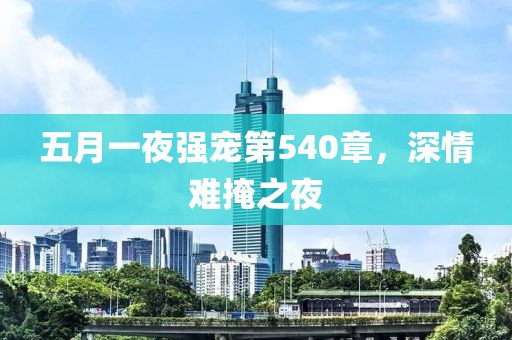 五月一夜强宠第540章，深情难掩之夜