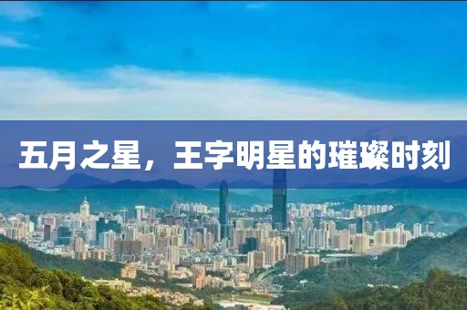 五月之星，王字明星的璀璨时刻