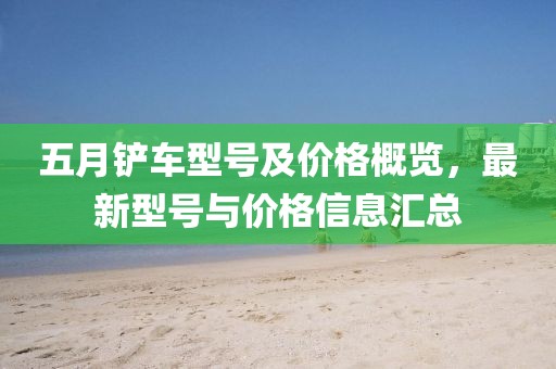 五月铲车型号及价格概览，最新型号与价格信息汇总
