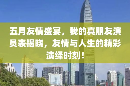 五月友情盛宴，我的真朋友演员表揭晓，友情与人生的精彩演绎时刻！