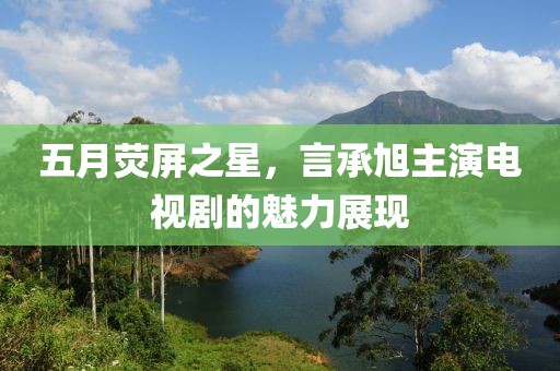 五月荧屏之星，言承旭主演电视剧的魅力展现