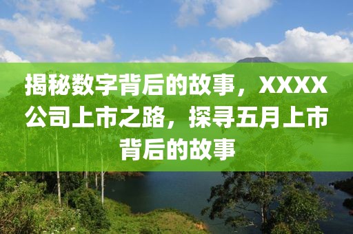 揭秘数字背后的故事，XXXX公司上市之路，探寻五月上市背后的故事