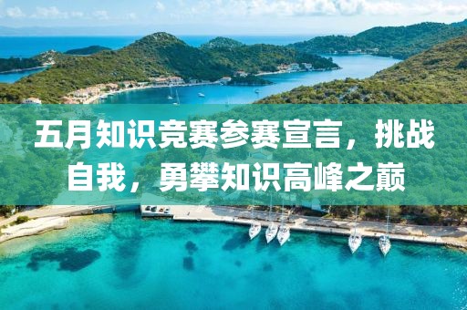 五月知识竞赛参赛宣言，挑战自我，勇攀知识高峰之巅