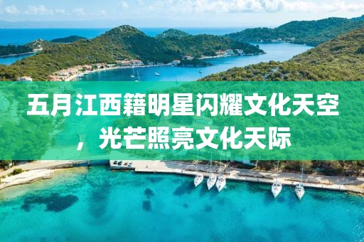 五月江西籍明星闪耀文化天空，光芒照亮文化天际