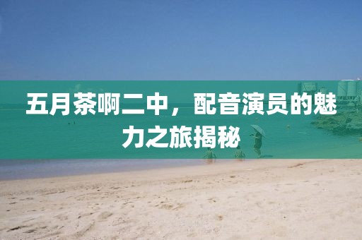 五月茶啊二中，配音演员的魅力之旅揭秘