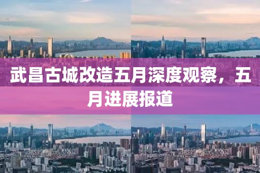 武昌古城改造五月深度观察，五月进展报道