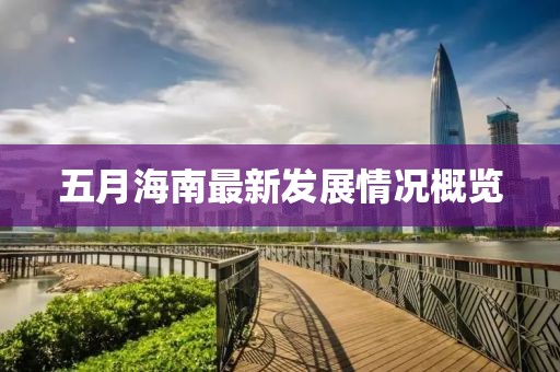 五月海南最新发展情况概览