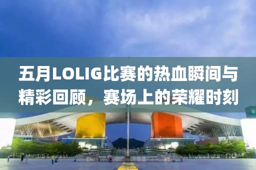 五月LOLIG比赛的热血瞬间与精彩回顾，赛场上的荣耀时刻