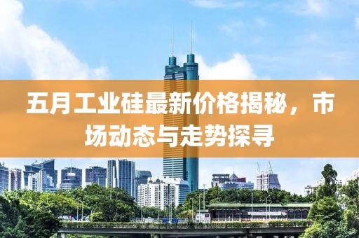 五月工业硅最新价格揭秘，市场动态与走势探寻