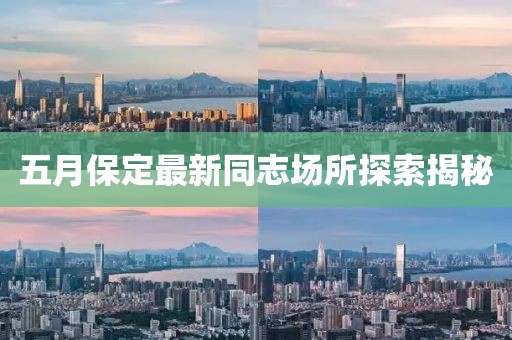 五月保定最新同志场所探索揭秘