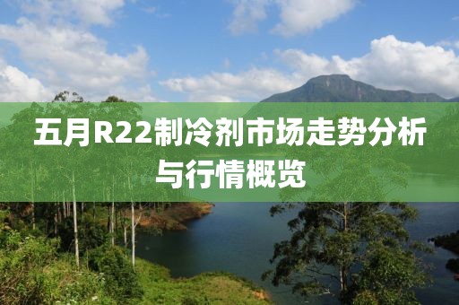 五月R22制冷剂市场走势分析与行情概览