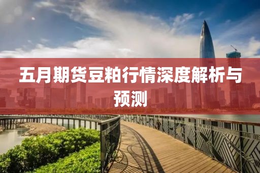 五月期货豆粕行情深度解析与预测
