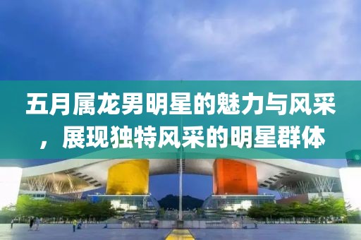 五月属龙男明星的魅力与风采，展现独特风采的明星群体
