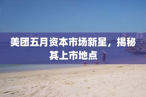 美团五月资本市场新星，揭秘其上市地点