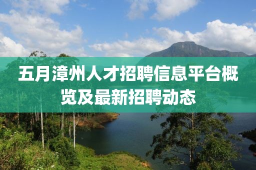 五月漳州人才招聘信息平台概览及最新招聘动态