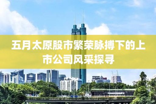 五月太原股市繁荣脉搏下的上市公司风采探寻