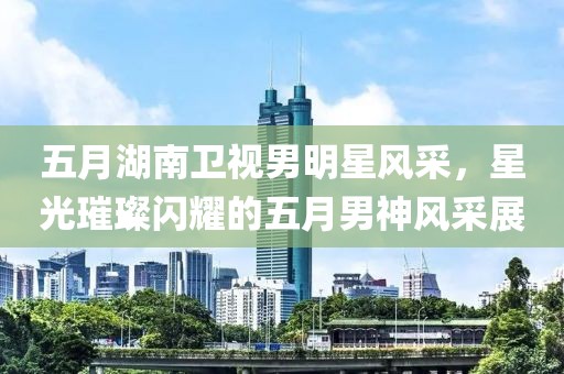 五月湖南卫视男明星风采，星光璀璨闪耀的五月男神风采展