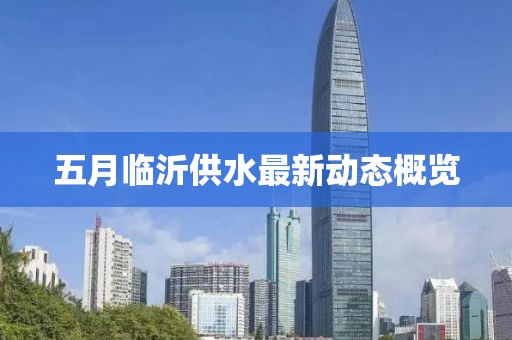 五月临沂供水最新动态概览